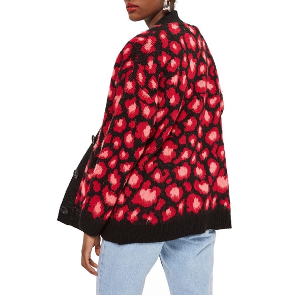 Topshop leopard print cardigan - Picture 2 of 6